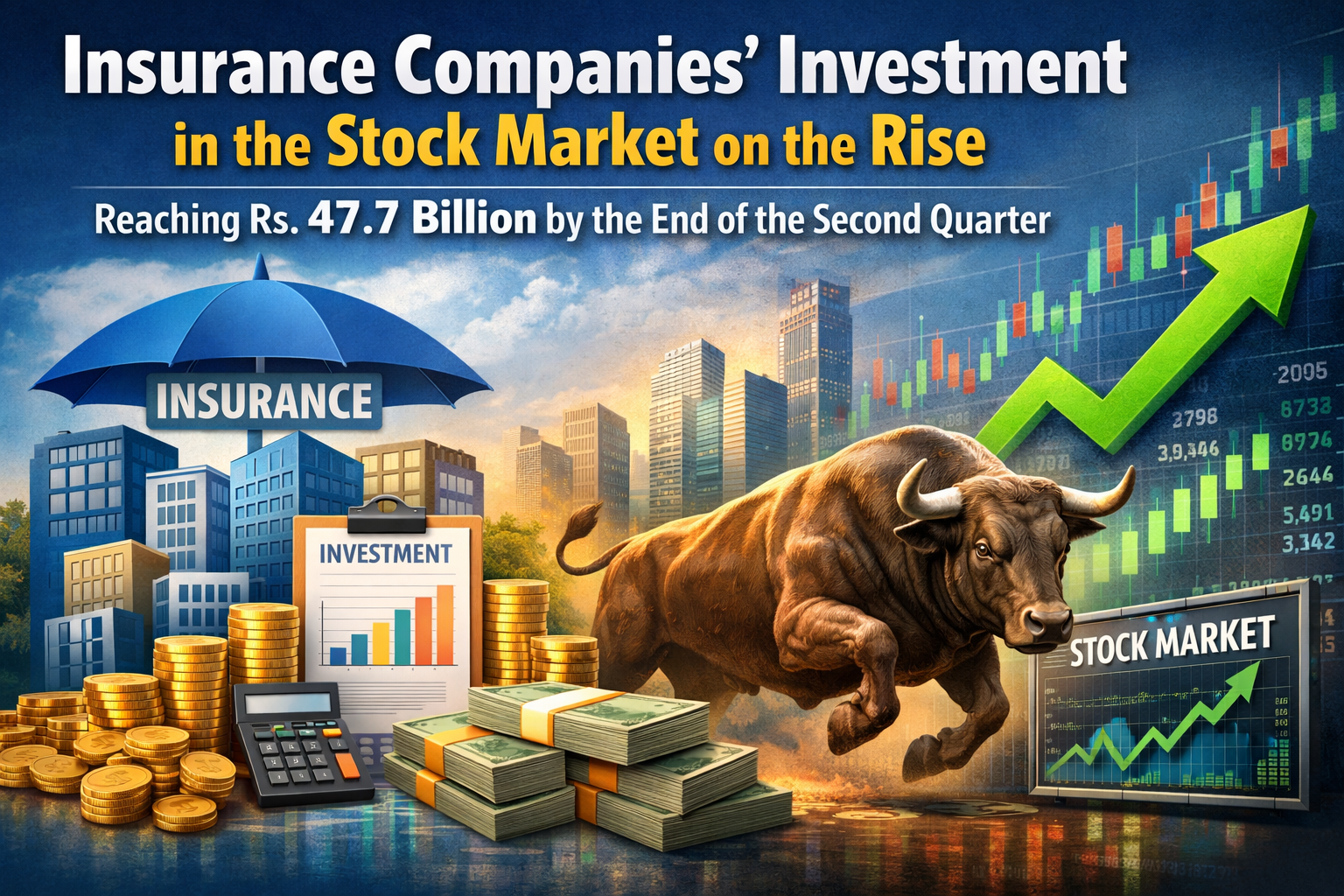 शेयर बजारमा बीमा कम्पनीहरुको लगानी बढ्दो, दोस्रो त्रैमाससम्म ४७.७ अर्ब